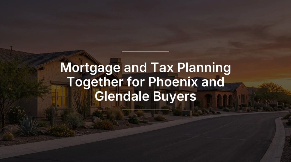 Modern residential home representing mortgage and tax planning in Phoenix.